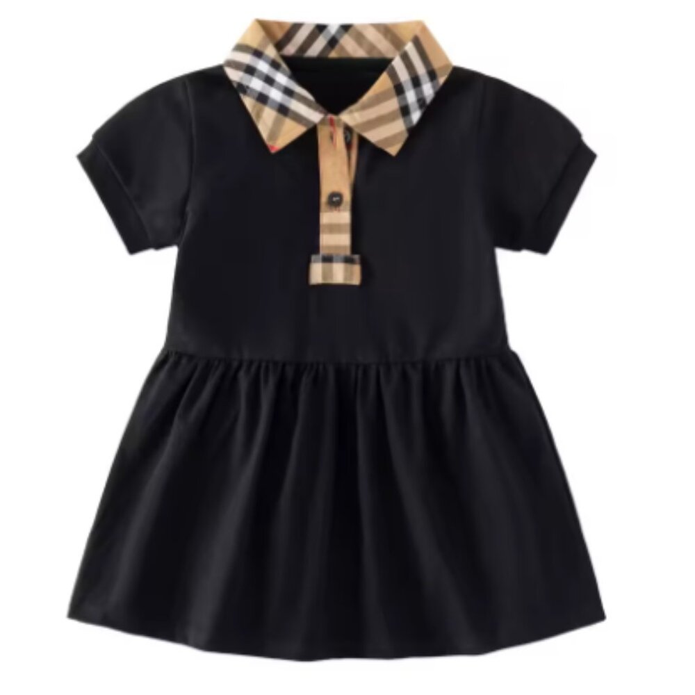 Cotton Summer Dress, Little Girl Dress, Polo Dress, Cotton Dress, Girls Dress
